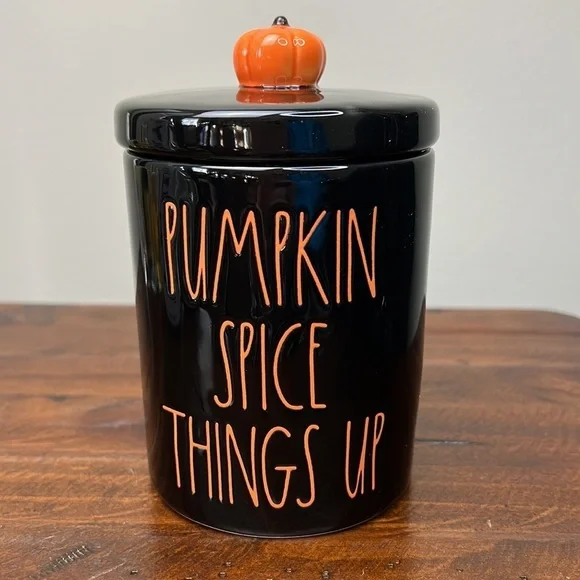 Rae Dunn “Pumpkin Spice Things Up” Jar - Picture 2 of 9